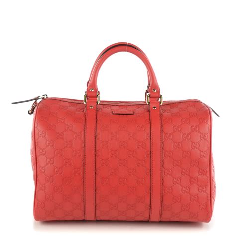 gucci red boston bag|gucci boston bag guccissima.